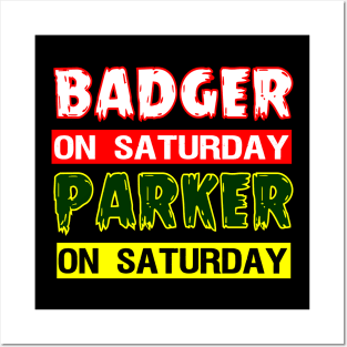 Badger on Saturday Packer on Sunday Green Bay Football Posters and Art